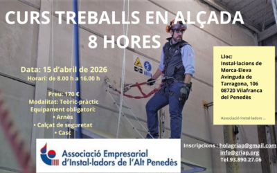 CURS TREBALL EN ALÇADA (8 HORES)