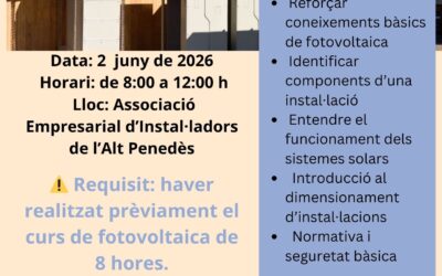 CURS 4 H. RECICLATGE DE FOTOVOLTAICA