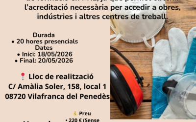 CURS  PRL D’ELECTRICITAT 20 HORES