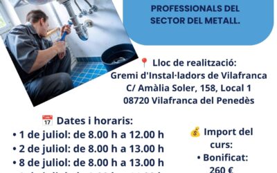 Curs PRL Climatització i Fontaneria – 20 hores