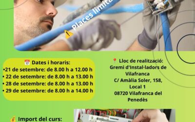 Curs de Prevenció de Riscos Laborals en Electricitat – 20 hores
