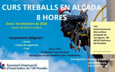 CURS DE TREBALLS EN ALÇADA – 8 HORES