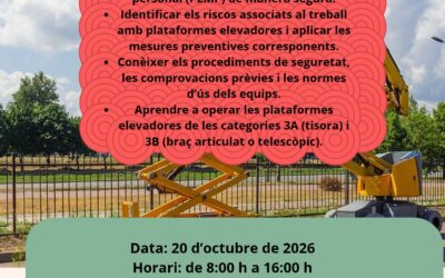 Curs IPAF/PEMP – Categories 3A i 3B
